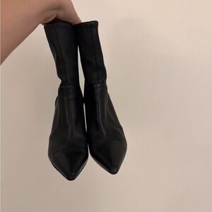 Stuart Weitzman Black Heeled Boots